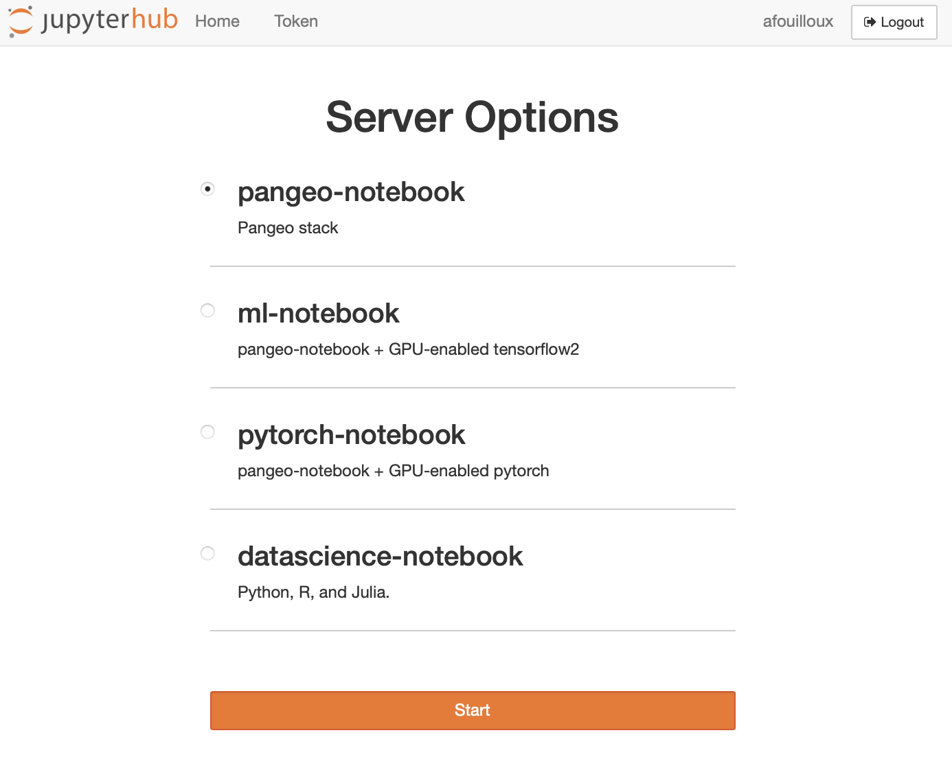 Cloud EGI JupyterHub flavors